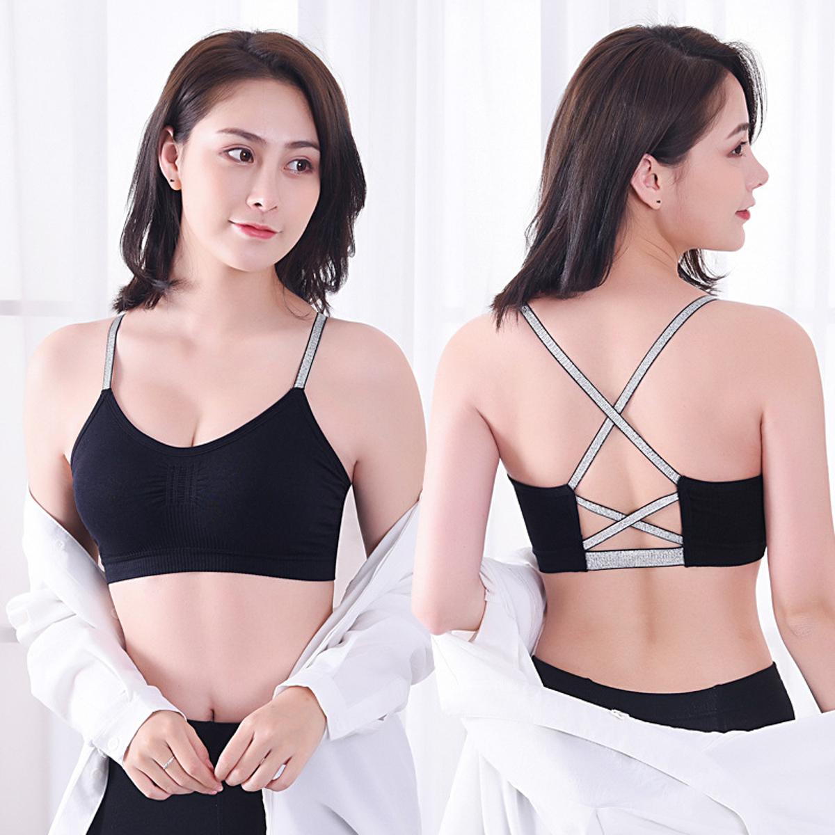 Seamless bra soft bra wrapped chest soft bra beautiful back bra