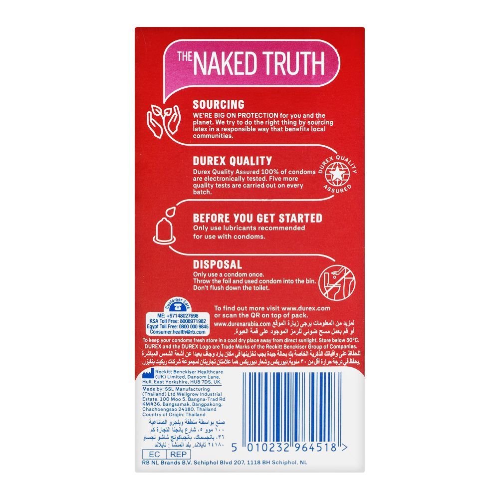 Durex Thin Feel Condoms, 12-Pack