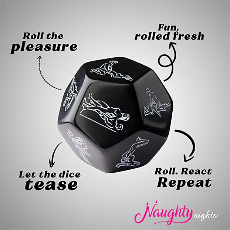 12 Sides Love Posture Sexy Romance Erotic Craps Adult Game Dice