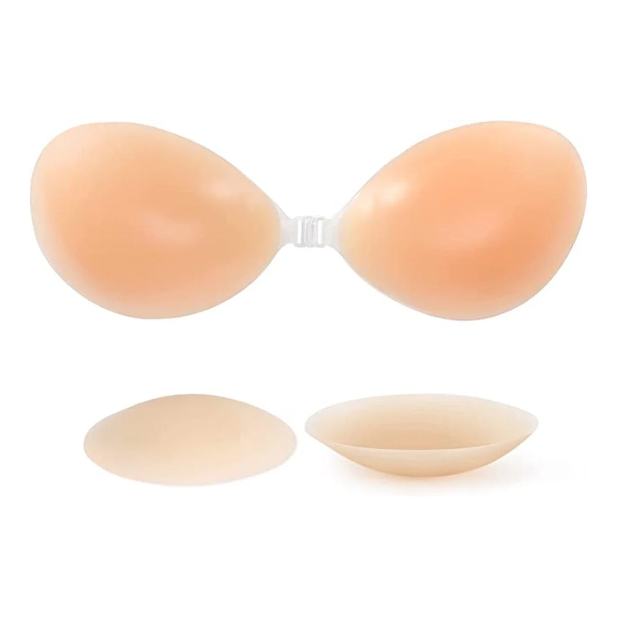Self Adhesive Silicone Strapless Push Up Bra – Comfortable Reusable Natural Feel Perfect for Backless Dresses