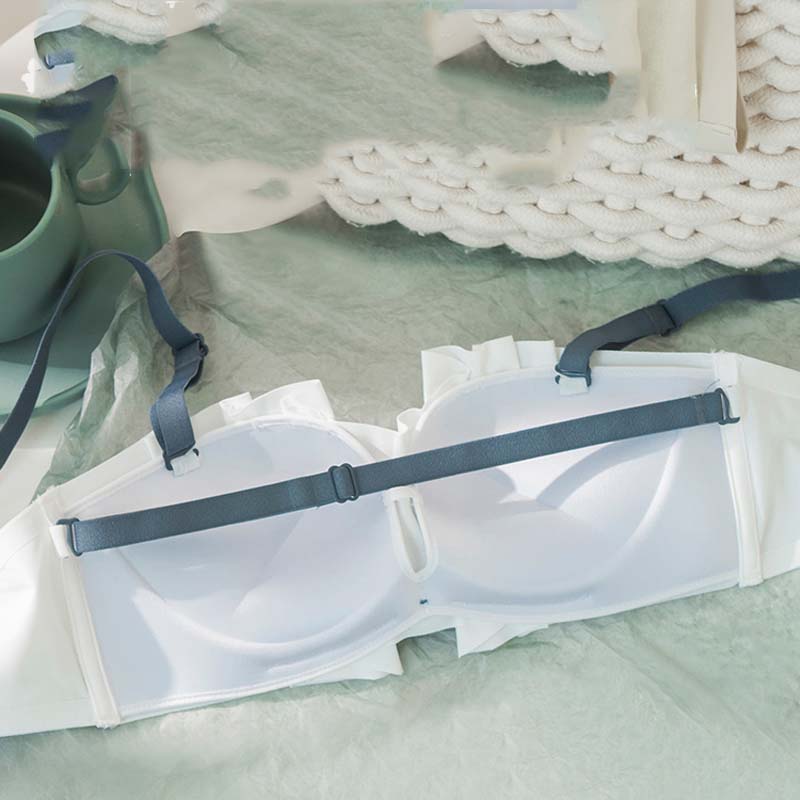 Fashion Women Yellow  Lingerie Lace Bow Bralette Invisible Cotton Panties Padded Wireless Bra Sets Lingerie A B