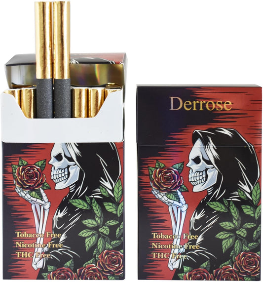 Derrose Tea Rose Herbal Sticks, Herbal Cigarettes,Nicotine Free, Tobacco Free, Help Stop Smoking, Better Effect When Used with Nicotine Patches,Smoking Cessation Products, 1 Packs-20 Sticks