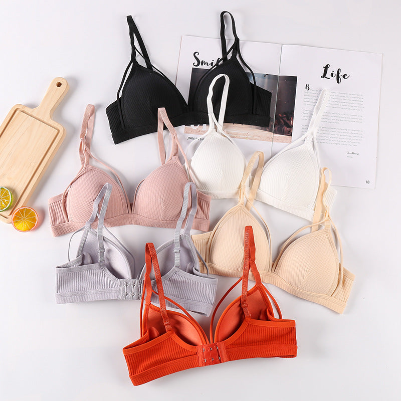 Women's Bra Thin Wireless Underwear Brassiere Sexy Lingerie Push up Bras Padded Soft Bra Crop Top Bralette Female