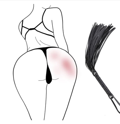 Sex Whip,BDSM Spank Bottom Fetishism Sexual Abuse Porn Whip for Adult Couples Games,Sex Toy Suitable for Role Play Bed Bondage Restraints Games