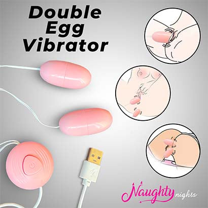 Double USB Vibrating Egg For Vagina and Anal