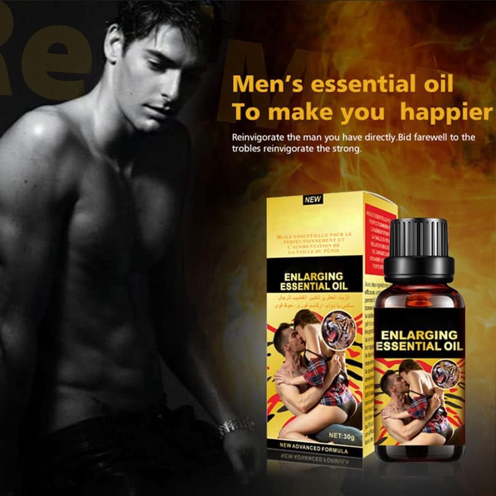 Men Massage Oil for Sex Sexual Enhancement Oil Longer Thicker Penis Energy Massage Essential Oil Sex Men Energy for Care Delay Performance Boost Strength