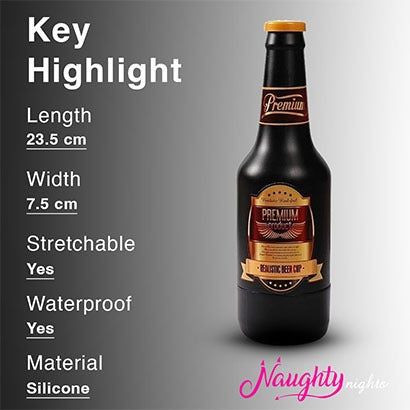 Realistic Beer Bottle Masturbator Cup