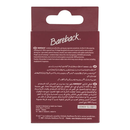 Life Style Bareback Ultra-Thin Condom, 3-Pack