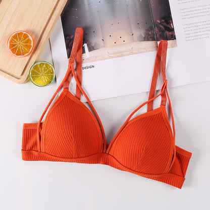 Women's Bra Thin Wireless Underwear Brassiere Sexy Lingerie Push up Bras Padded Soft Bra Crop Top Bralette Female