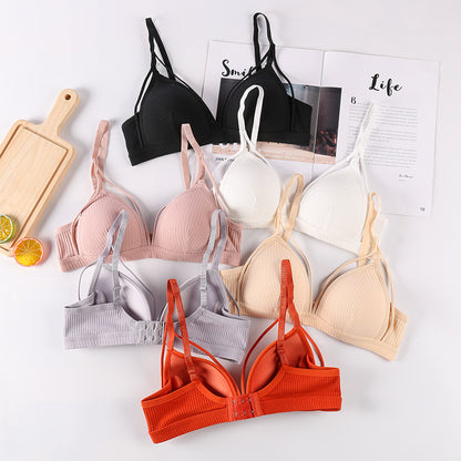 Women's Bra Thin Wireless Underwear Brassiere Sexy Lingerie Push up Bras Padded Soft Bra Crop Top Bralette Female