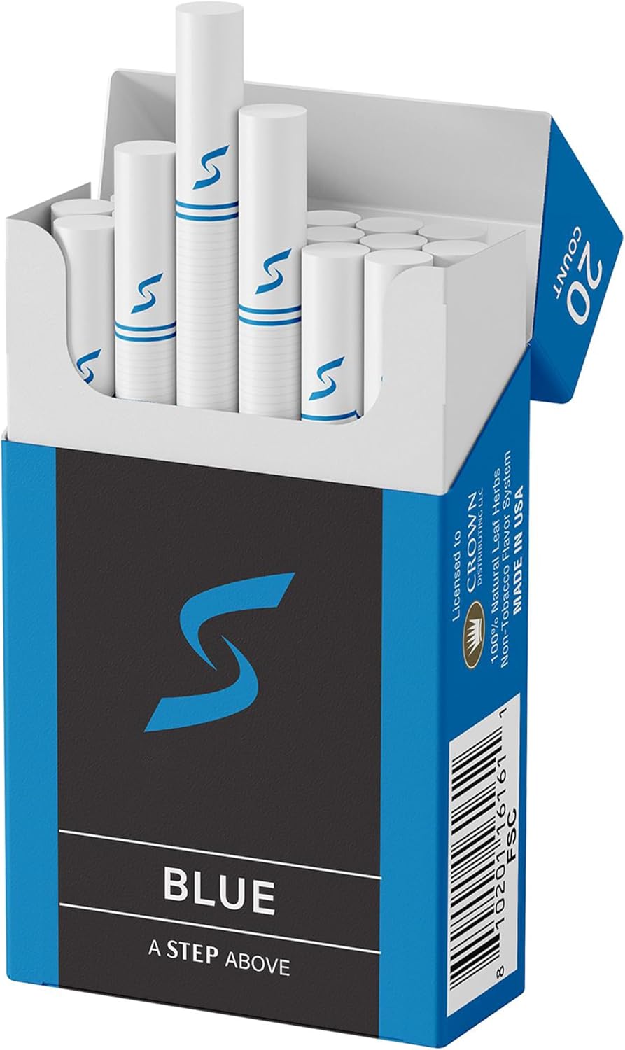 STEP Blue Light Smooth Herbal Cigarettes - 1 Packs-20 Sticks