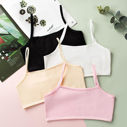 8-14 Years Girls Bras Teen Girls Underwear Wireless Budding Girls Lace