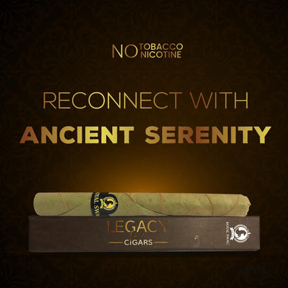 ROYAL SWAG Premium Herbal Cigars Full Size 95.0 mm with Corn Husk Filter 100% Tobacco Free and Nicotine 20 Sticks) Organic and Natural, Packed Alternatively Made in India