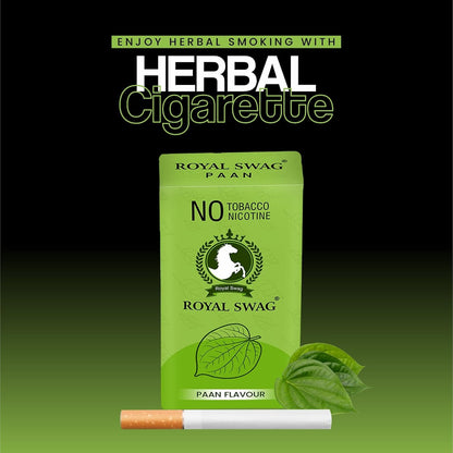 Royal Swag Herbal Cigarettes 05 Flavours - Regular, Clove, Frutta, Mint, and Ginger 100% Tobacco Free & Nicotine Free 1 Packs-20 Sticks