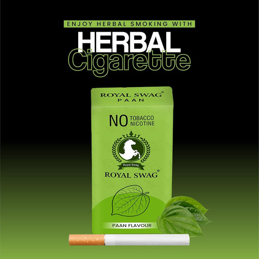 Royal Swag Herbal Cigarettes 05 Flavours - Regular, Clove, Frutta, Mint, and Ginger 100% Tobacco Free & Nicotine Free 1 Packs-20 Sticks
