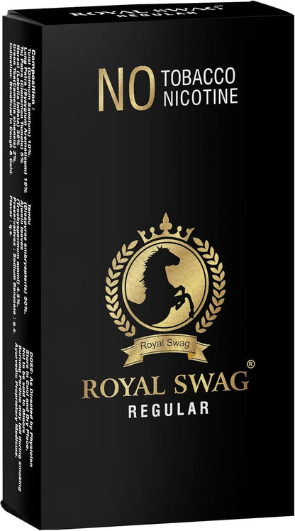 ROYAL SWAG Ayurvedic & Herbal Cigarette, Regular (20 Sticks) Smoking Cessation 1 Packs-20 Sticks