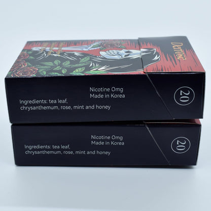 Derrose Tea Rose Herbal Sticks, Herbal Cigarettes,Nicotine Free, Tobacco Free, Help Stop Smoking, Better Effect When Used with Nicotine Patches,Smoking Cessation Products, 1 Packs-20 Sticks