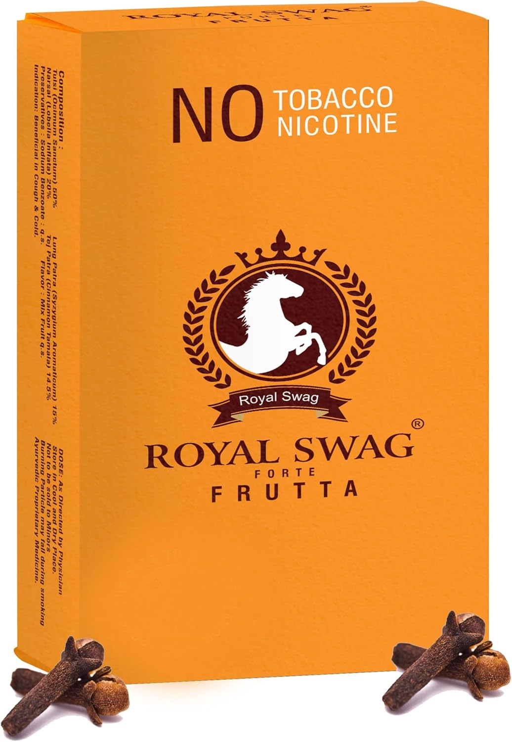 ROYAL SWAG 100% Nicotine Free & Tobacco Free Herbal & Ayurvedic Frutta Cigarettes 1 Packs-20 Sticks