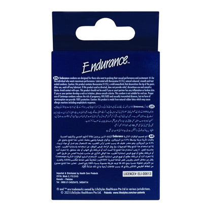 Endurance Delay Long-Lasting Condom, 3-Pack