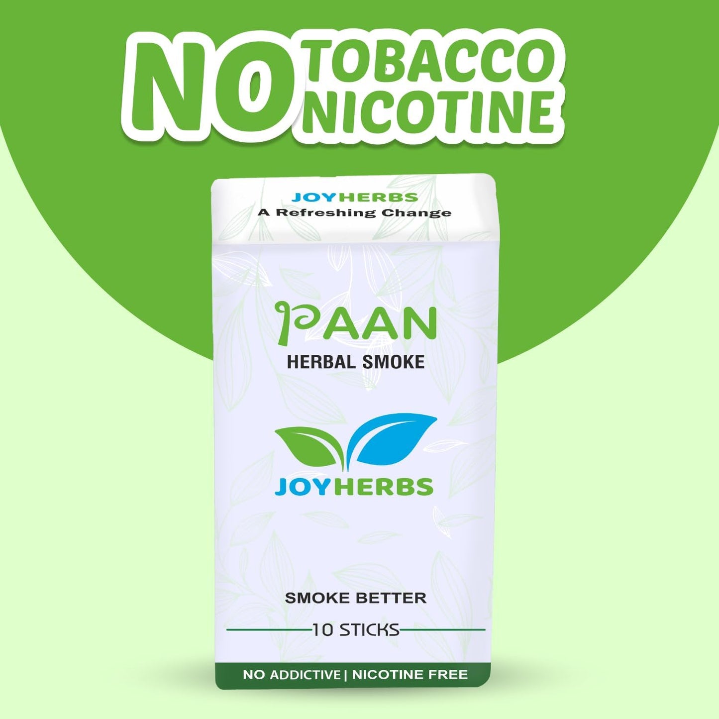 Herbal Cigarettes 100% Tobacco Free and Nicotine Free PAAN 1 Packs-20 Sticks Non Addictive