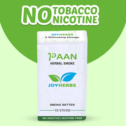 Herbal Cigarettes 100% Tobacco Free and Nicotine Free PAAN 1 Packs-20 Sticks Non Addictive