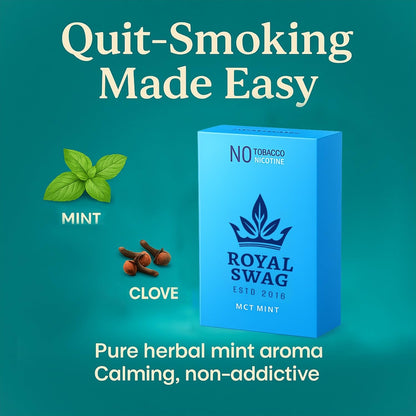 Royal Swag King Size Herbal Sticks Mint Flavour 20 Pack Herbal Sticks Tobacco Free Nicotine Free Vegan Chemical Free Herbal Alternative