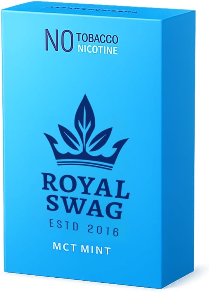 Royal Swag King Size Herbal Sticks Mint Flavour 20 Pack Herbal Sticks Tobacco Free Nicotine Free Vegan Chemical Free Herbal Alternative