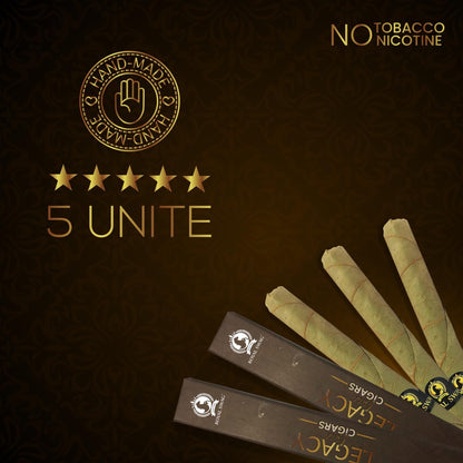 ROYAL SWAG Premium Herbal Cigars Full Size 95.0 mm with Corn Husk Filter 100% Tobacco Free and Nicotine 20 Sticks) Organic and Natural, Packed Alternatively Made in India