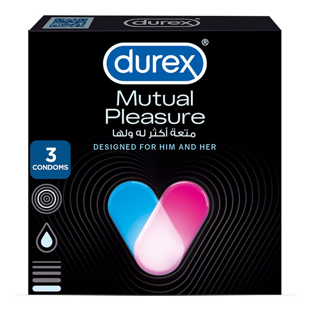 Durex Mutual Pleasure Condom, 3-Pack