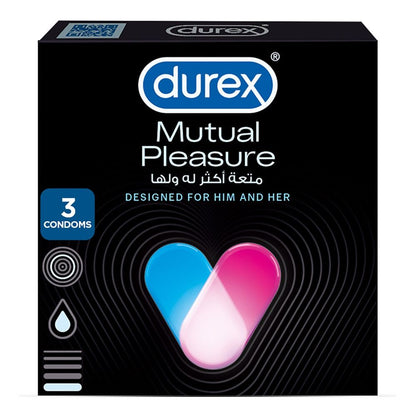 Durex Mutual Pleasure Condom, 3-Pack