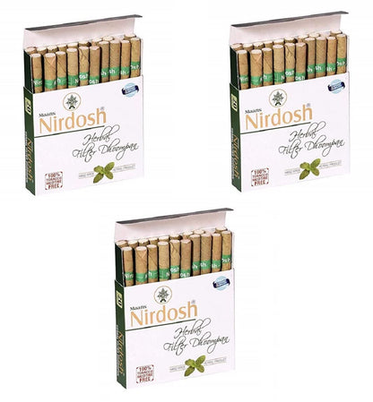 New Nirdosh Tobacco Free Herbal Cigarettes No Nicotine No Tobacco 1 Packs-20 Sticks