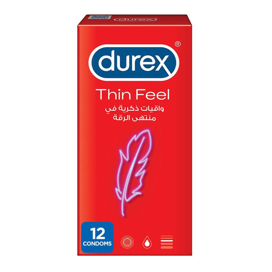 Durex Thin Feel Condoms, 12-Pack