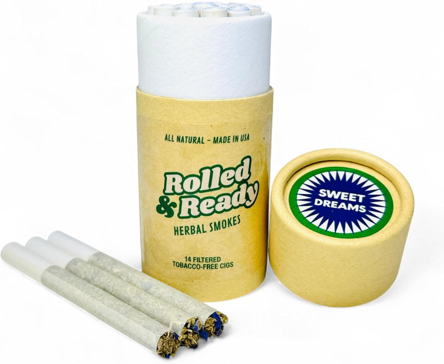 Flora Janes Herbal Cigarettes - Tobacco and Nicotine Free - Organic and wildharvested Herbs (Sweet Dream)
