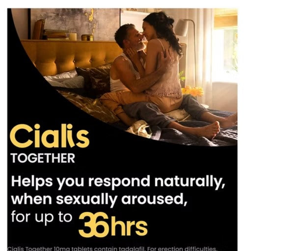 Cialis Together 10mg Tablets - Tadalafil - 4 Tablets