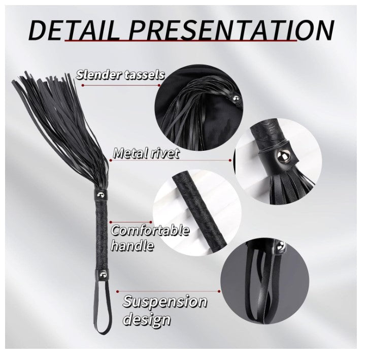 Sex Whip,BDSM Spank Bottom Fetishism Sexual Abuse Porn Whip for Adult Couples Games,Sex Toy Suitable for Role Play Bed Bondage Restraints Games