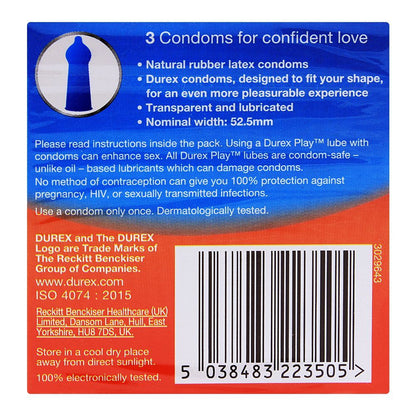 Durex Love Condoms 3-Pack