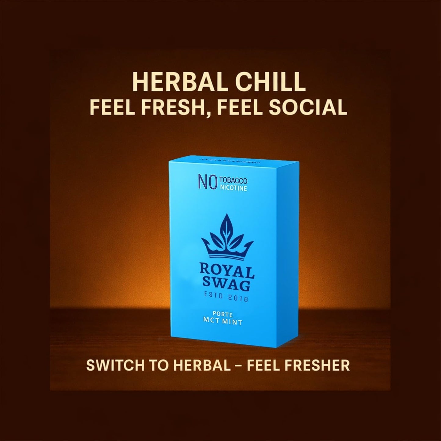 Royal Swag King Size Herbal Sticks Mint Flavour 20 Pack Herbal Sticks Tobacco Free Nicotine Free Vegan Chemical Free Herbal Alternative