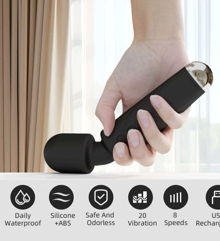 Silicone USB, Powerful Handheld AV Wand Men's and Women's Wireless