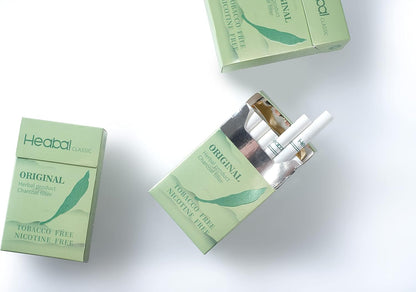 HEABAL Herbal Cigarettes - Tobacco Free, Nicotine Free - Original 1 Packs-20 Sticks