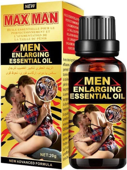 Men Massage Oil for Sex Sexual Enhancement Oil Longer Thicker Penis Energy Massage Essential Oil Sex Men Energy for Care Delay Performance Boost Strength