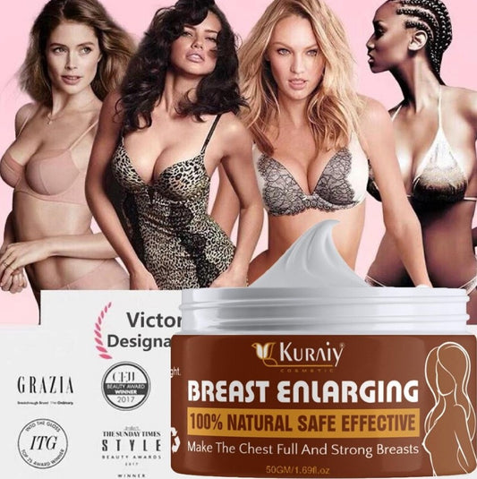 KURAIY Safe Breast Enlargement Cream Bigger Breast Cream Breast Lifting Cream Firming Bust Fast Growth Boobs Care Promote Female Hormone