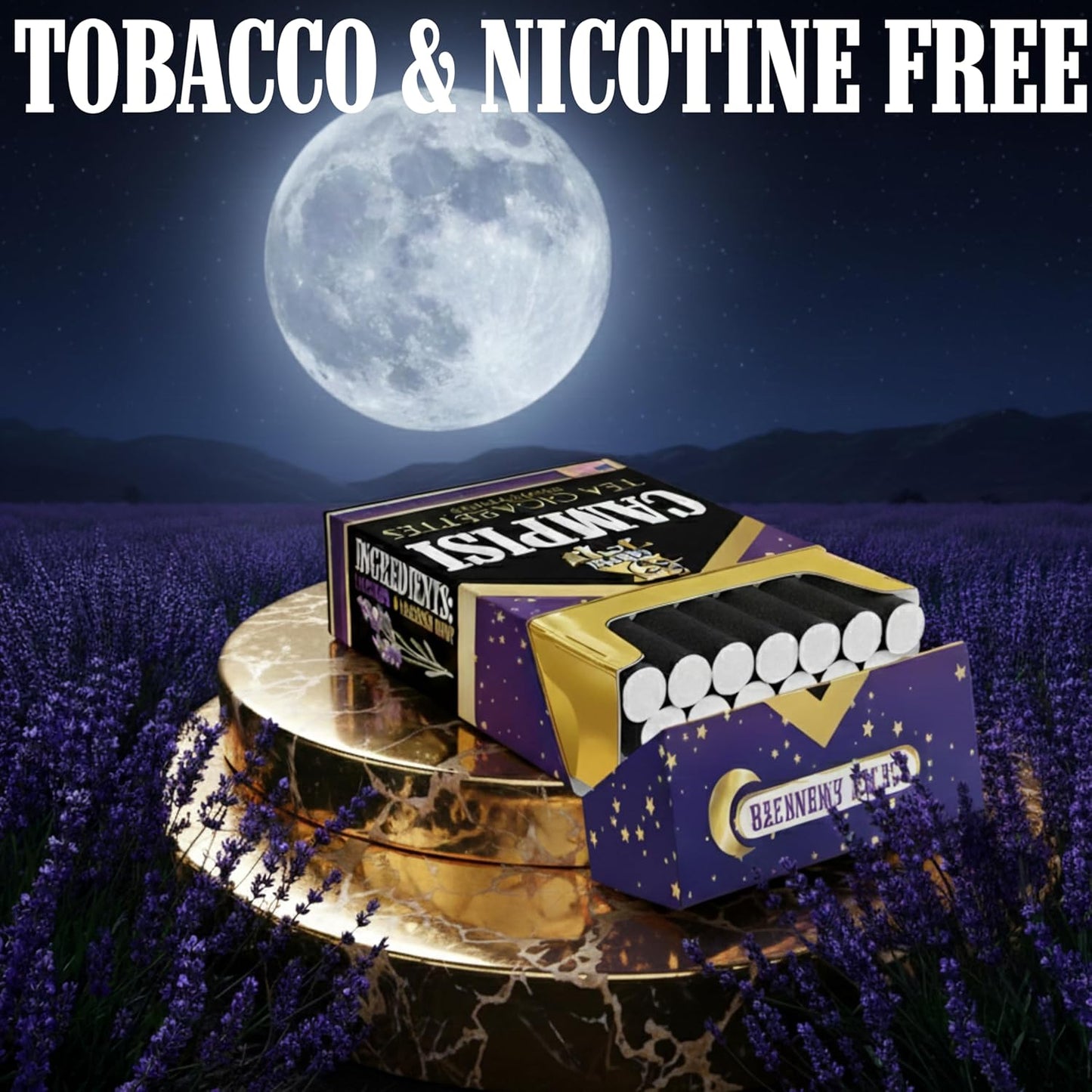 Sleepy Lavender Blend with Valerian Root, Natural Sleep Support, Tobacco-Free, USA Made