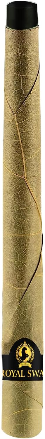 Royal Swag Natural Pre-Rolled Palm Leaf Cone Rolling Papers 25 Pcs King Size Palm Leaf Natural Cones with 1 Filling Stick Corn Husk Filter Preroll Cones 100 mm Length (25 Rolls Total)