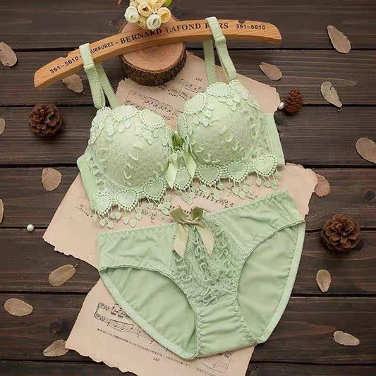 New  Design Bra Set Unique Lace Style With painty Set For Women Padded or Removable Pad Wire Bra For Girls Net Style Underwear (skin blue red black and Green color available We may send any color  size (30 to 38)