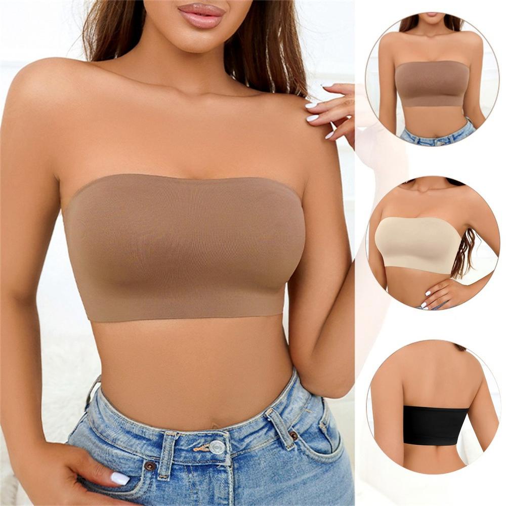 Strapless Bra Elastic Multisize (S XL) Bandeau Top Chest Wrap for Casual Wear Undergarment Summer Essential Women’s Intimates Layering Piece